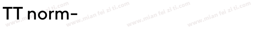 TT norm字体转换